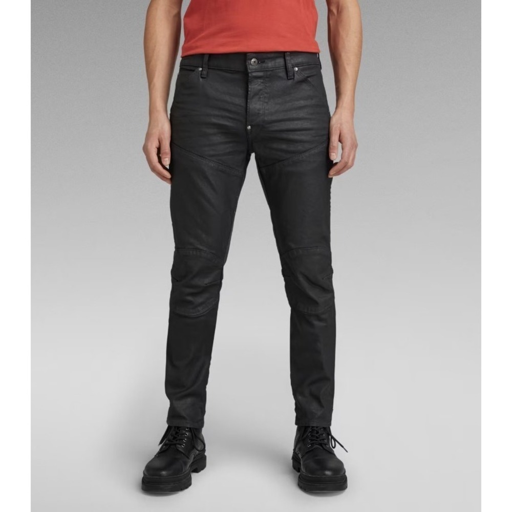 G-Star Raw 5620 Elwood 3D Jeans Mens 29 x 32 Black Coated Slim Button Fly Biker